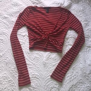 Forever 21 long sleeve crop top